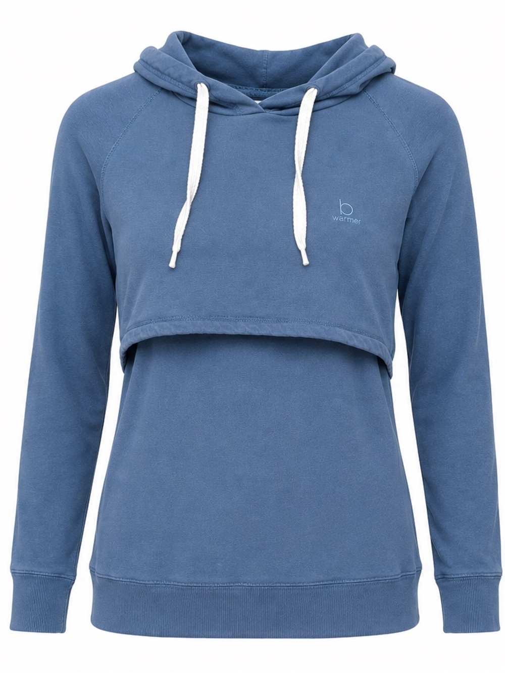 Boob Design Nursing Hoodie Small Blue Breastfeeding Maternity Organic Cotton
